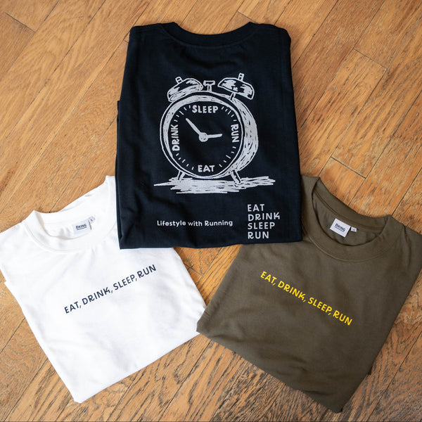 EAT DRINK SLEEP RUN “Eternal Runner Clock” Tee