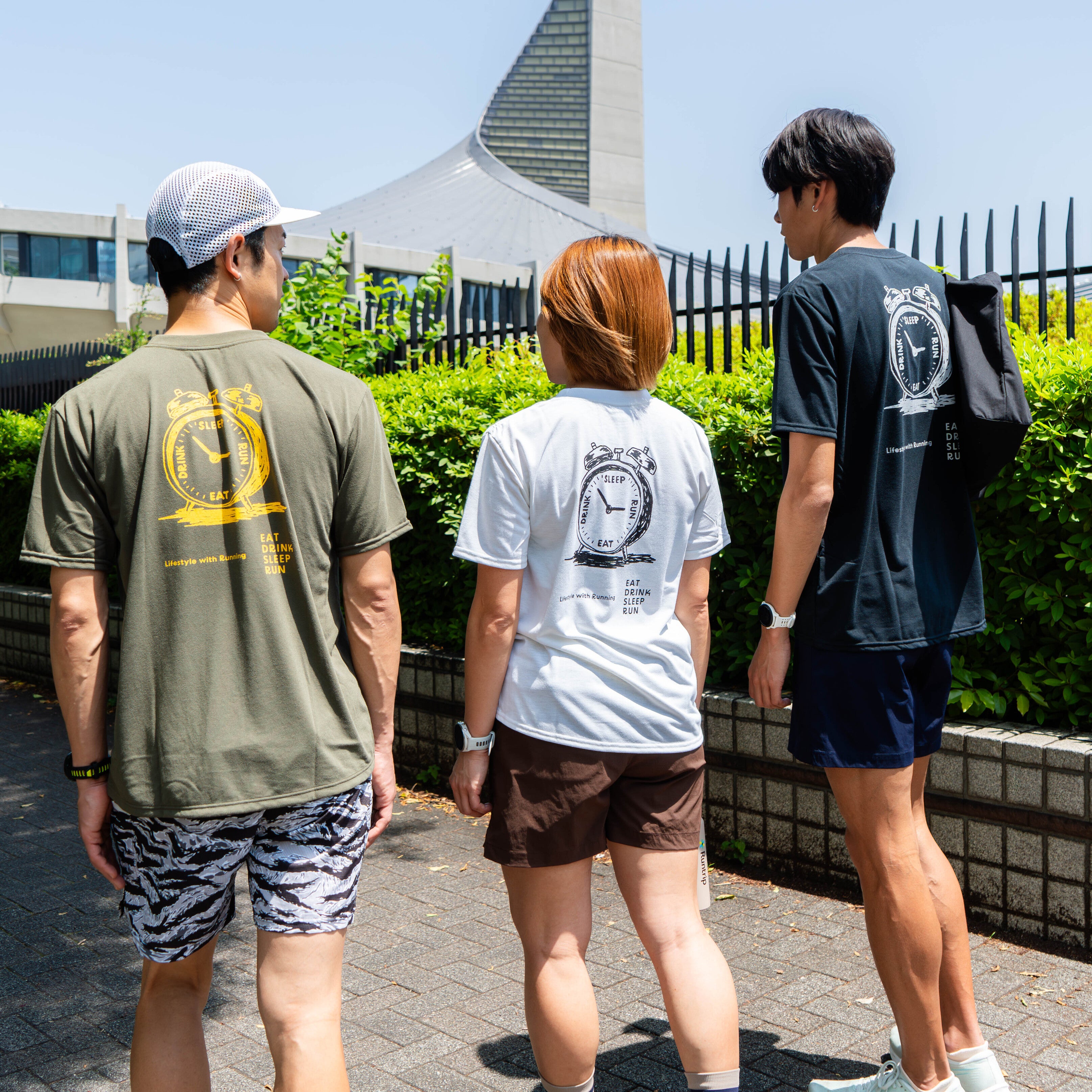 EAT DRINK SLEEP RUN “Eternal Runner Clock” Tee