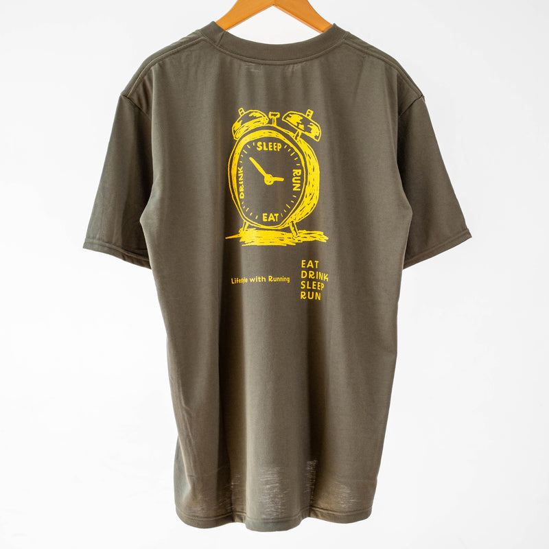 EAT DRINK SLEEP RUN “Eternal Runner Clock” Tee