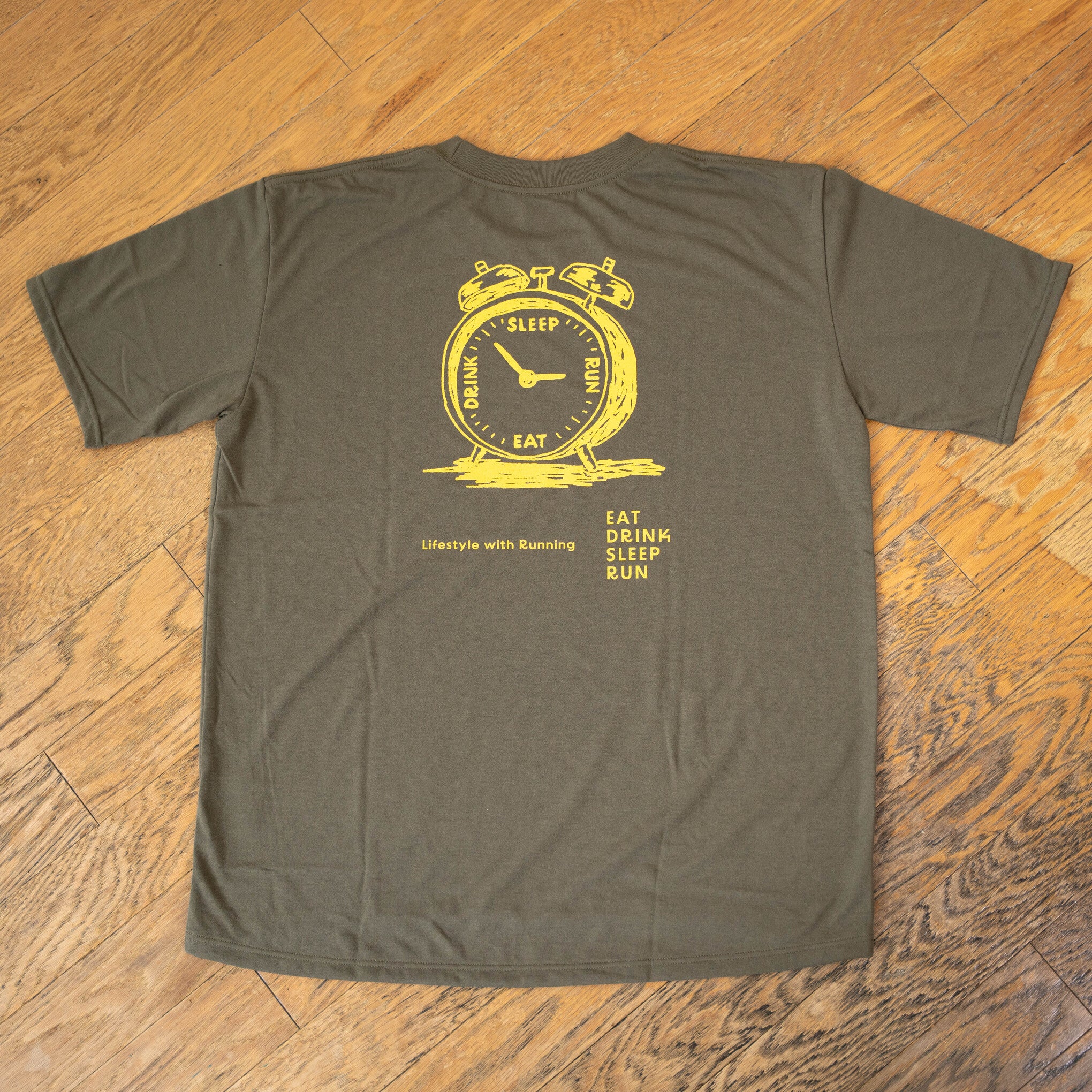 EAT DRINK SLEEP RUN “Eternal Runner Clock” Tee