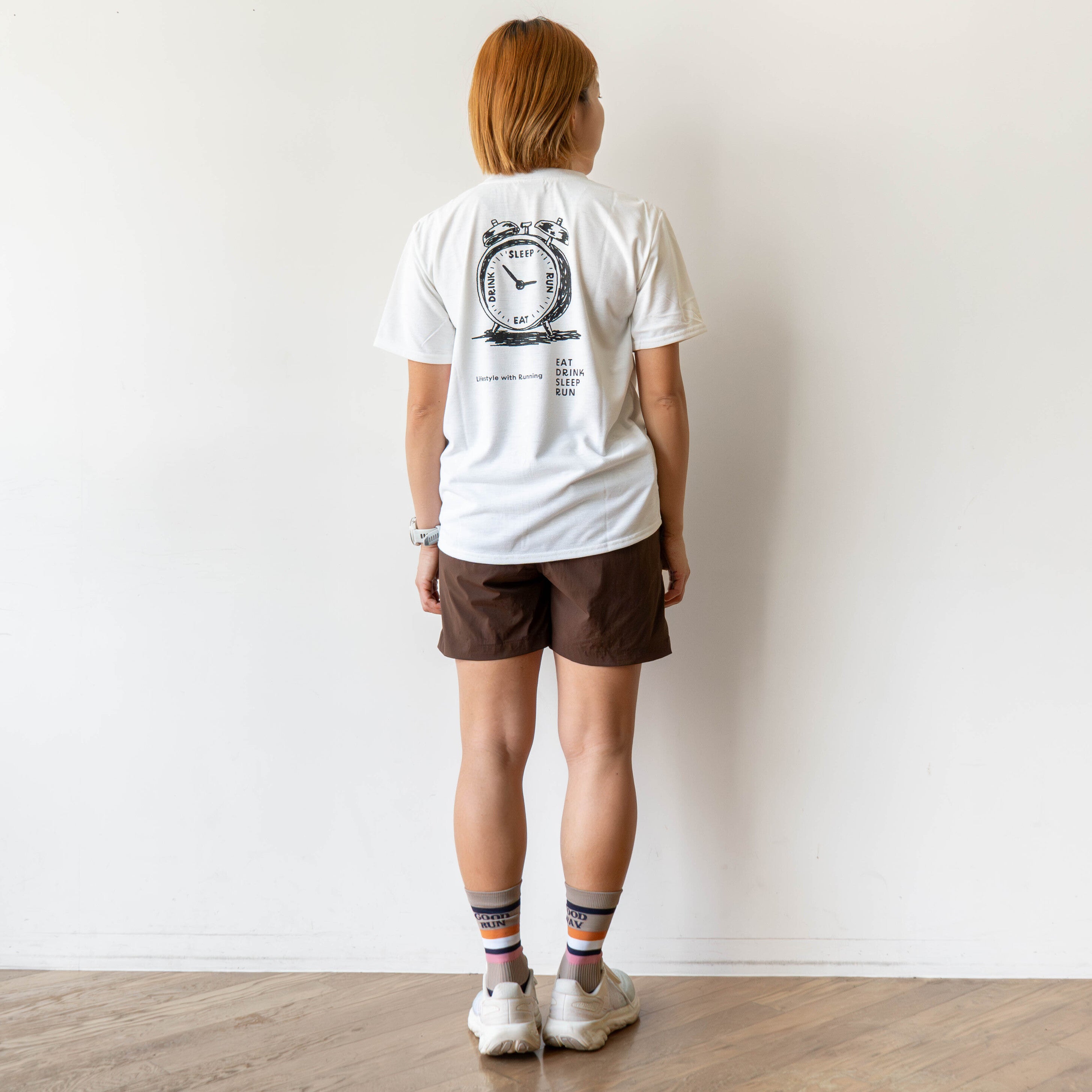 EAT DRINK SLEEP RUN “Eternal Runner Clock” Tee
