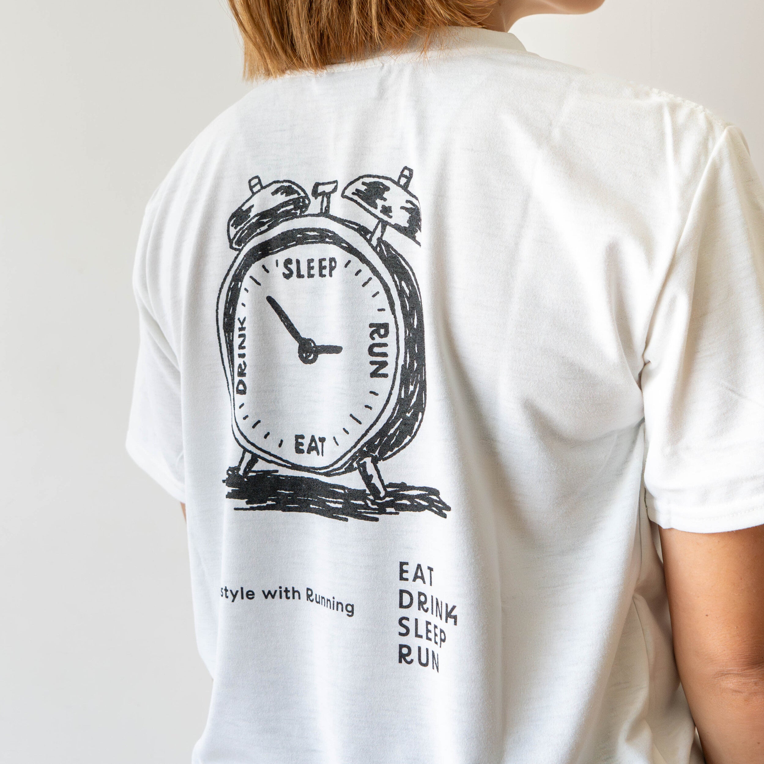 EAT DRINK SLEEP RUN “Eternal Runner Clock” Tee