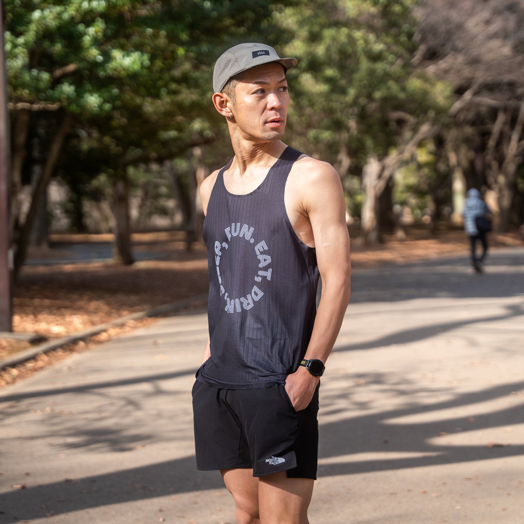 EAT DRINK SLEEP RUN / Circle Logo Performance Tank (Men’s)