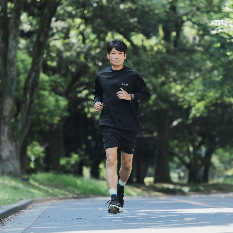 NEW ERA × Runtrip Utility Long-Sleeve Tee (Black)