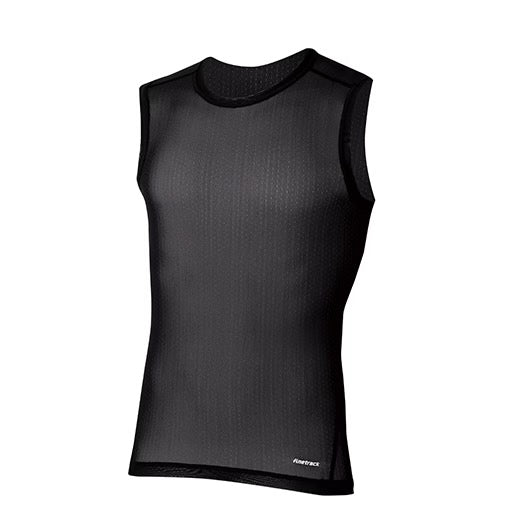 finetrack Men's ドライレイヤークールノースリーブ (Black)