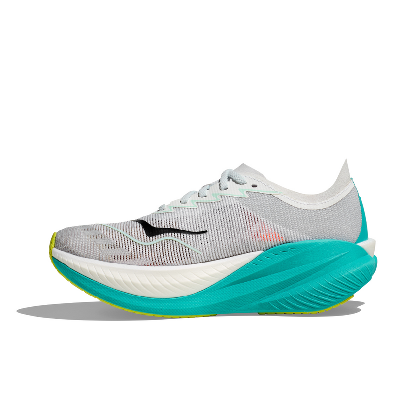 HOKA W MACH X 2 (WOMENS) FROST / ELECTRIC AQUA