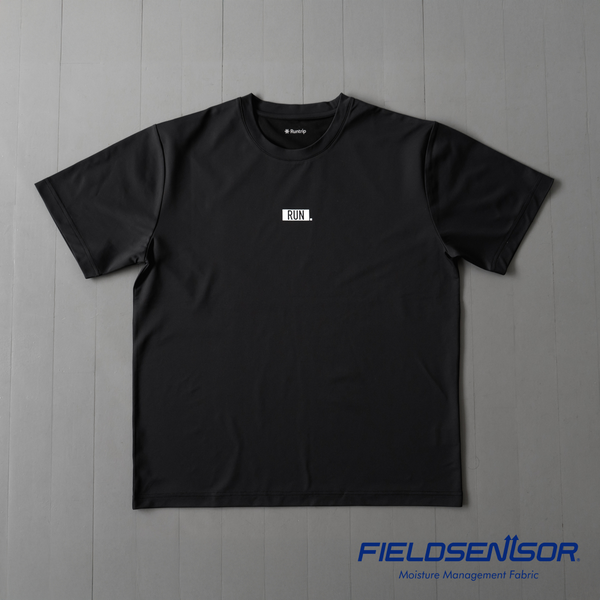 EAT DRINK SLEEP RUN / “STREET” RUN. FIELDSENSOR 秒乾 Tee (Black)