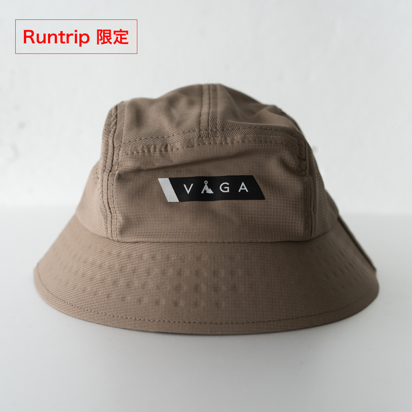 VAGA FEATHER BUCKET HAT (SAND / BLACK)