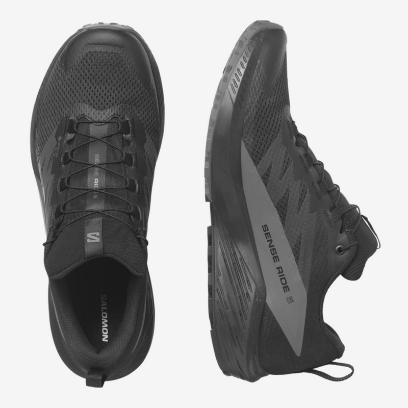 SALOMON SENSE RIDE 5 GTX/GORE-TEX (MENS) BLACK/MAGNET/BLACK SALOMON SENSE RIDE 5 GTX/GORE-TEX (MENS) BLACK/MAGNET/BLACK