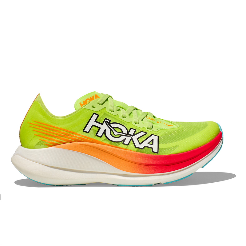 HOKA U ROCKET X 2 (UNISEX) LETTUCE / SOLAR FLARE