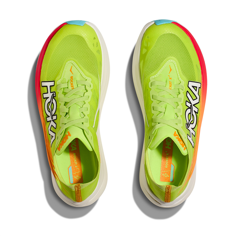 HOKA U ROCKET X 2 (UNISEX) LETTUCE / SOLAR FLARE