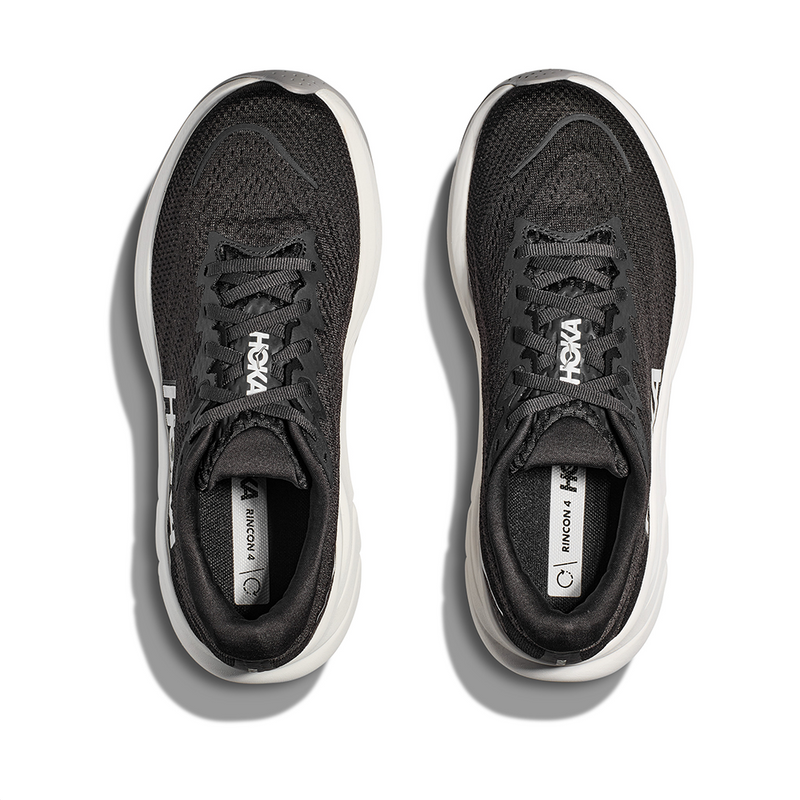 HOKA W RINCON 4 WIDE (WOMENS) BLACK / WHITE