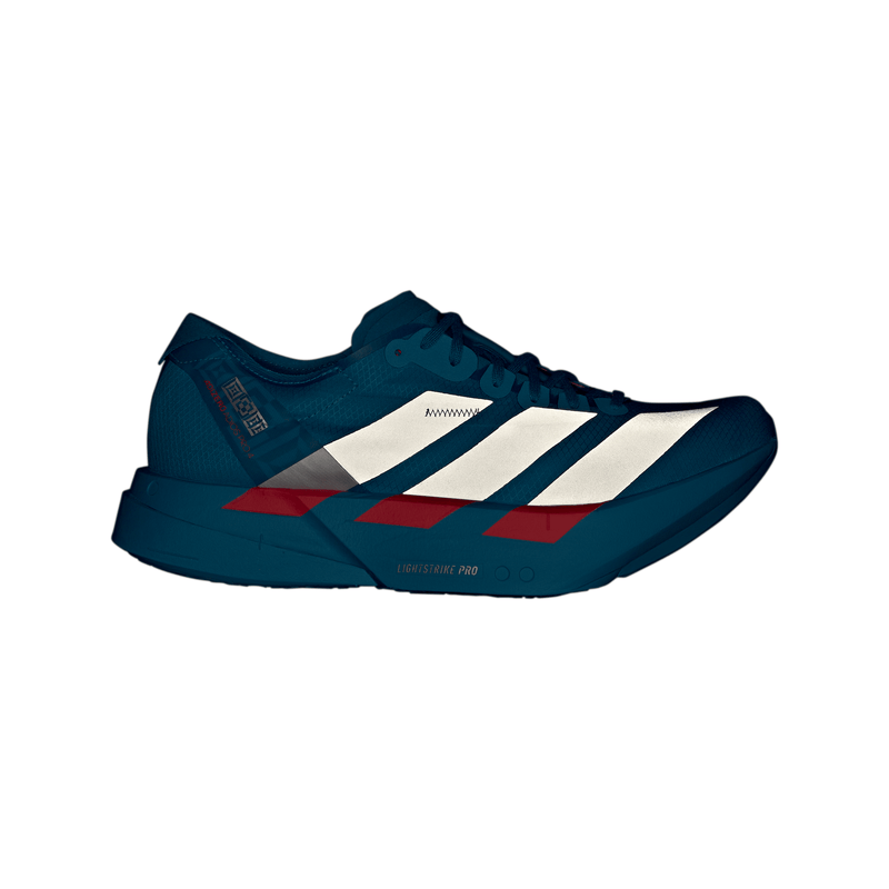 adidas ADIZERO ADIOS PRO 4（Men's）ソーラーブルー/シルバーメタリック/ルシッドレッド