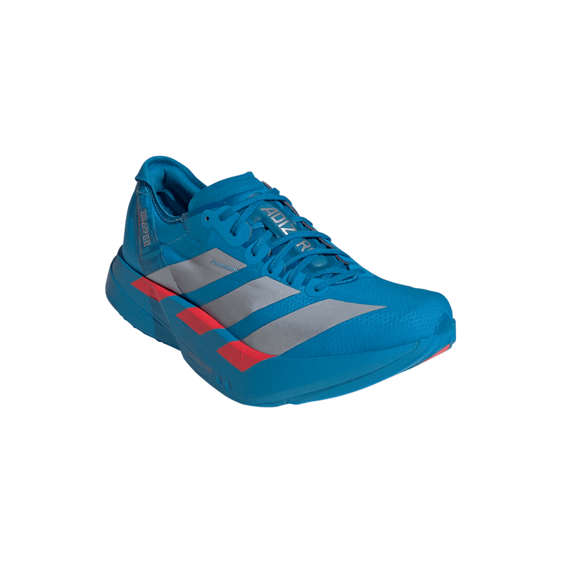 adidas ADIZERO ADIOS PRO 4（Men's）ソーラーブルー/シルバーメタリック/ルシッドレッド