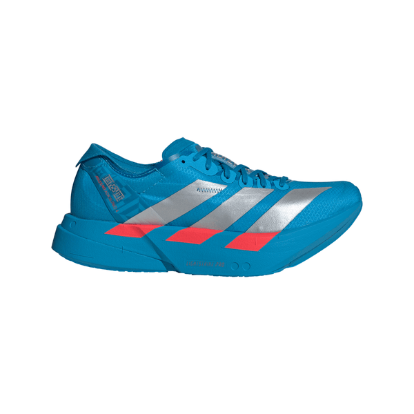 adidas ADIZERO ADIOS PRO 4（Women's）ソーラーブルー/シルバーメタリック/ルシッドレッド