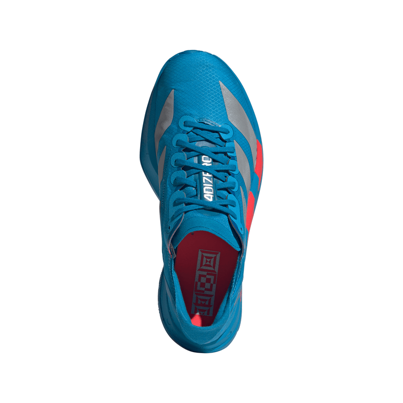 adidas ADIZERO ADIOS PRO 4（Women's）ソーラーブルー/シルバーメタリック/ルシッドレッド