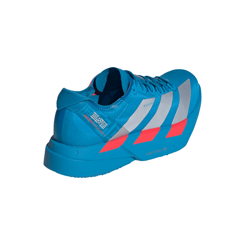adidas ADIZERO ADIOS PRO 4（Women's）ソーラーブルー/シルバーメタリック/ルシッドレッド