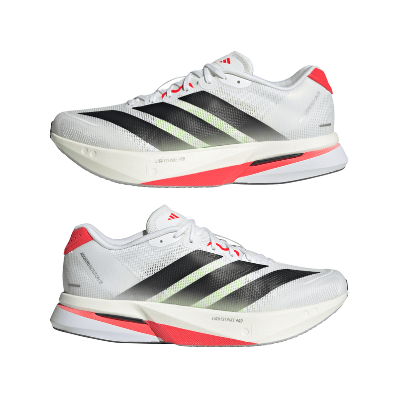 adidas ADIZERO BOSTON 13（Men's）フットウェアホワイト/コアブラック/ルシッドレッド