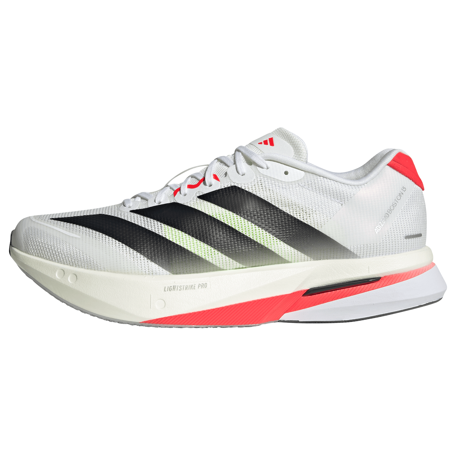 adidas ADIZERO BOSTON 13（Men's）フットウェアホワイト/コアブラック/ルシッドレッド