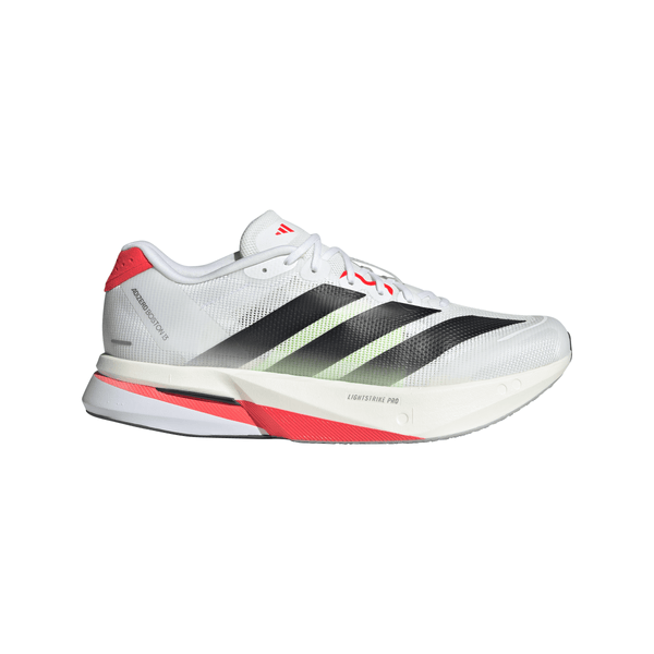 adidas ADIZERO BOSTON 13（Men's）フットウェアホワイト/コアブラック/ルシッドレッド