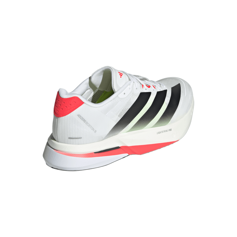 adidas ADIZERO BOSTON 13（Men's）フットウェアホワイト/コアブラック/ルシッドレッド
