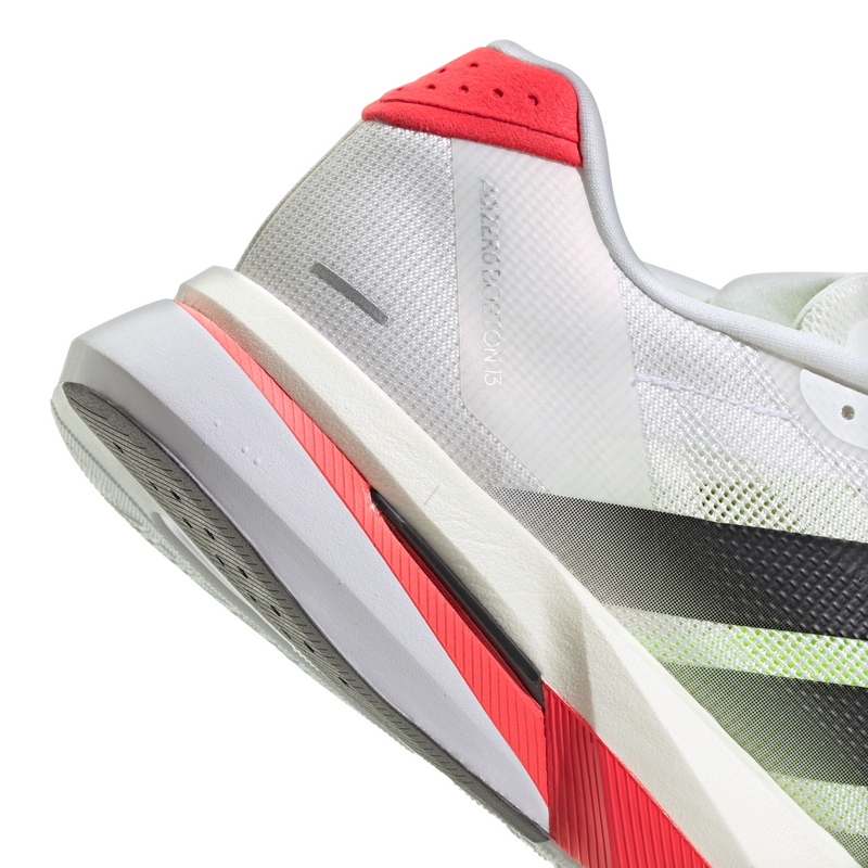 adidas ADIZERO BOSTON 13（Men's）フットウェアホワイト/コアブラック/ルシッドレッド