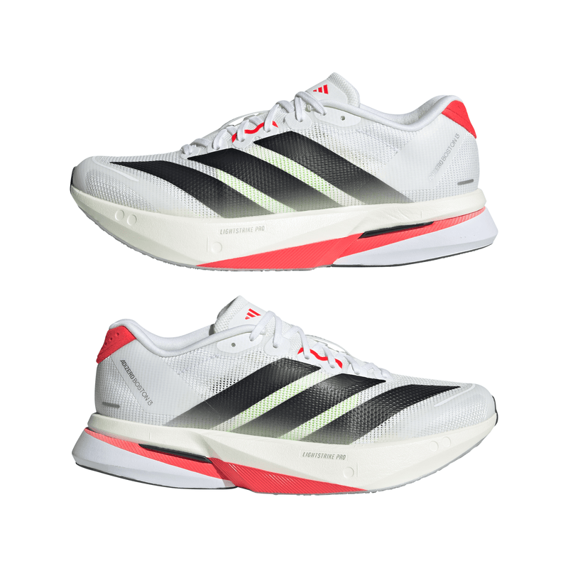 adidas ADIZERO BOSTON 13（Women's）フットウェアホワイト/コアブラック/ルシッドレッド