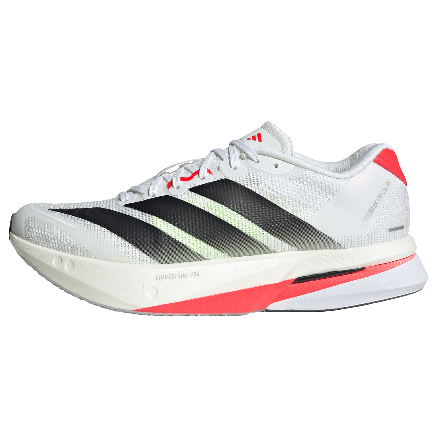 adidas ADIZERO BOSTON 13（Women's）フットウェアホワイト/コアブラック/ルシッドレッド