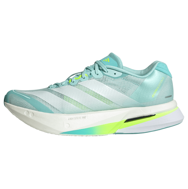 adidas ADIZERO BOSTON 13（Women's）セミフラッシュアクア/ゼロメタリック/ルシッドレモン