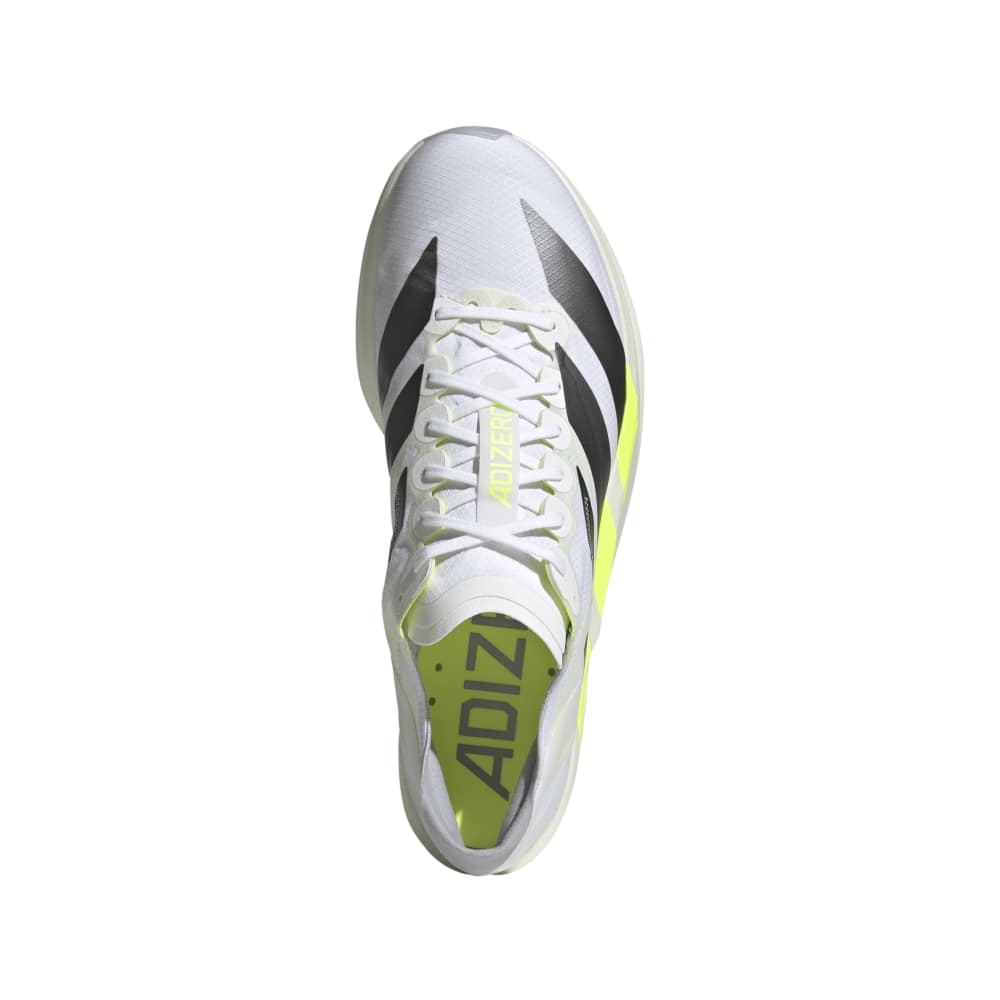 adidas ADIZERO TAKUMI SEN 11（Men's）フットウェアホワイト/アイアンメタリック/ソーラーイエロー