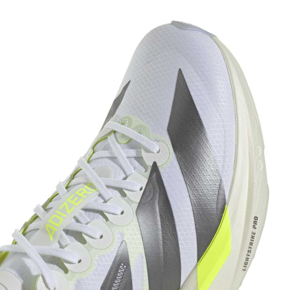 adidas ADIZERO TAKUMI SEN 11（Men's）フットウェアホワイト/アイアンメタリック/ソーラーイエロー