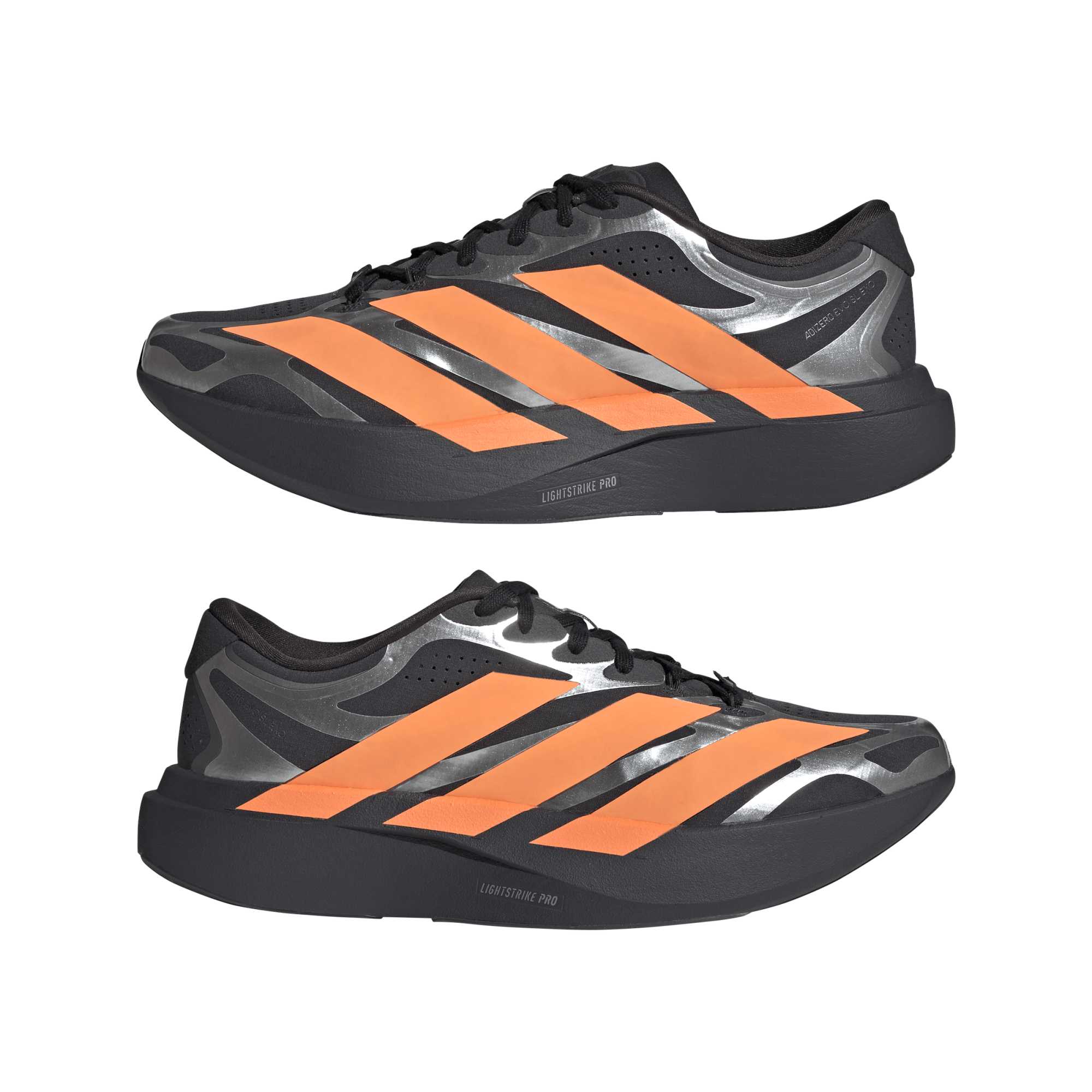 adidas ADIZERO EVO SL EXO（Men's）カーボン/ルシッドオレンジ/シルバーメタリック