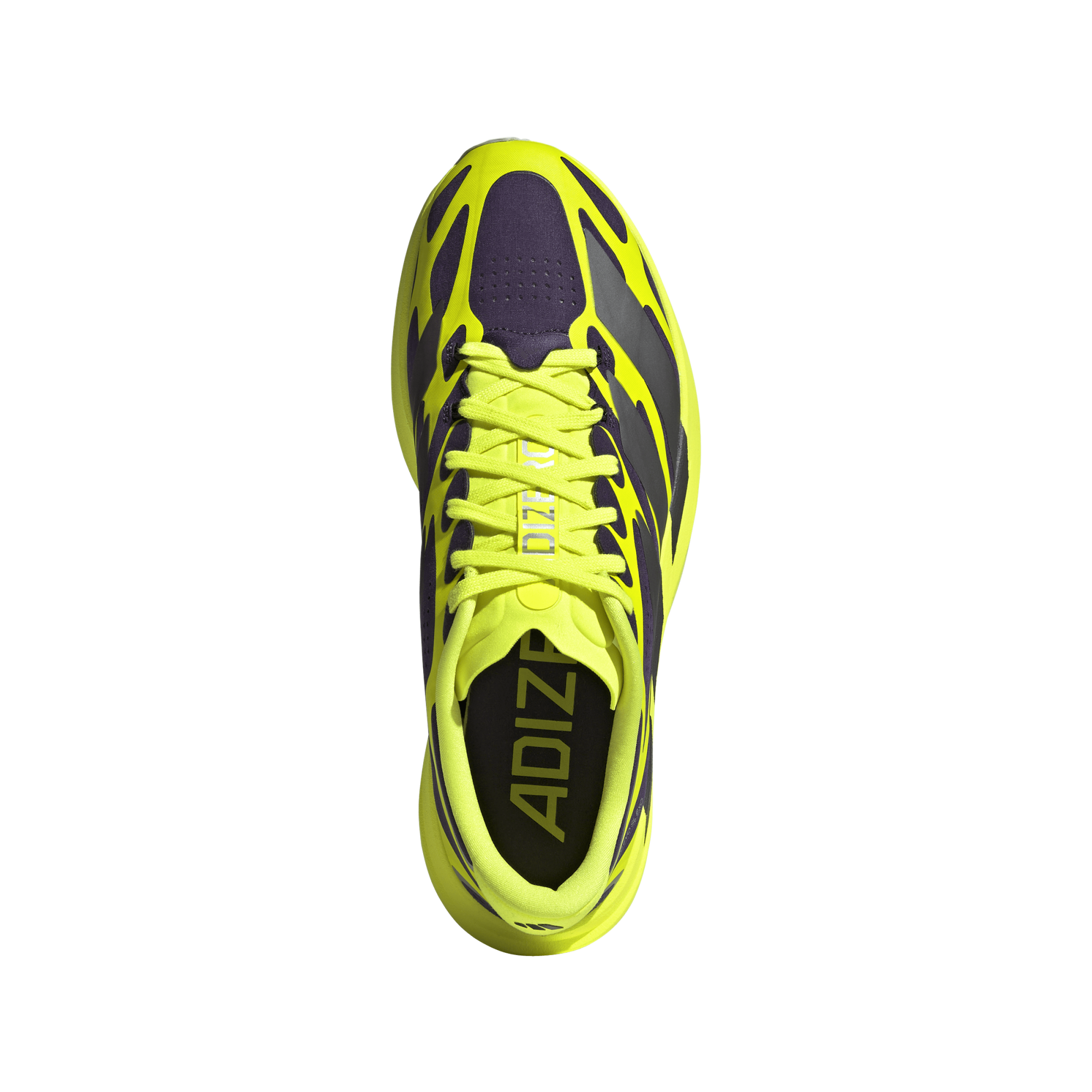 adidas ADIZERO EVO SL EXO（Men's）オーロラプラム/アイアンメタリック/ソーラーイエロー