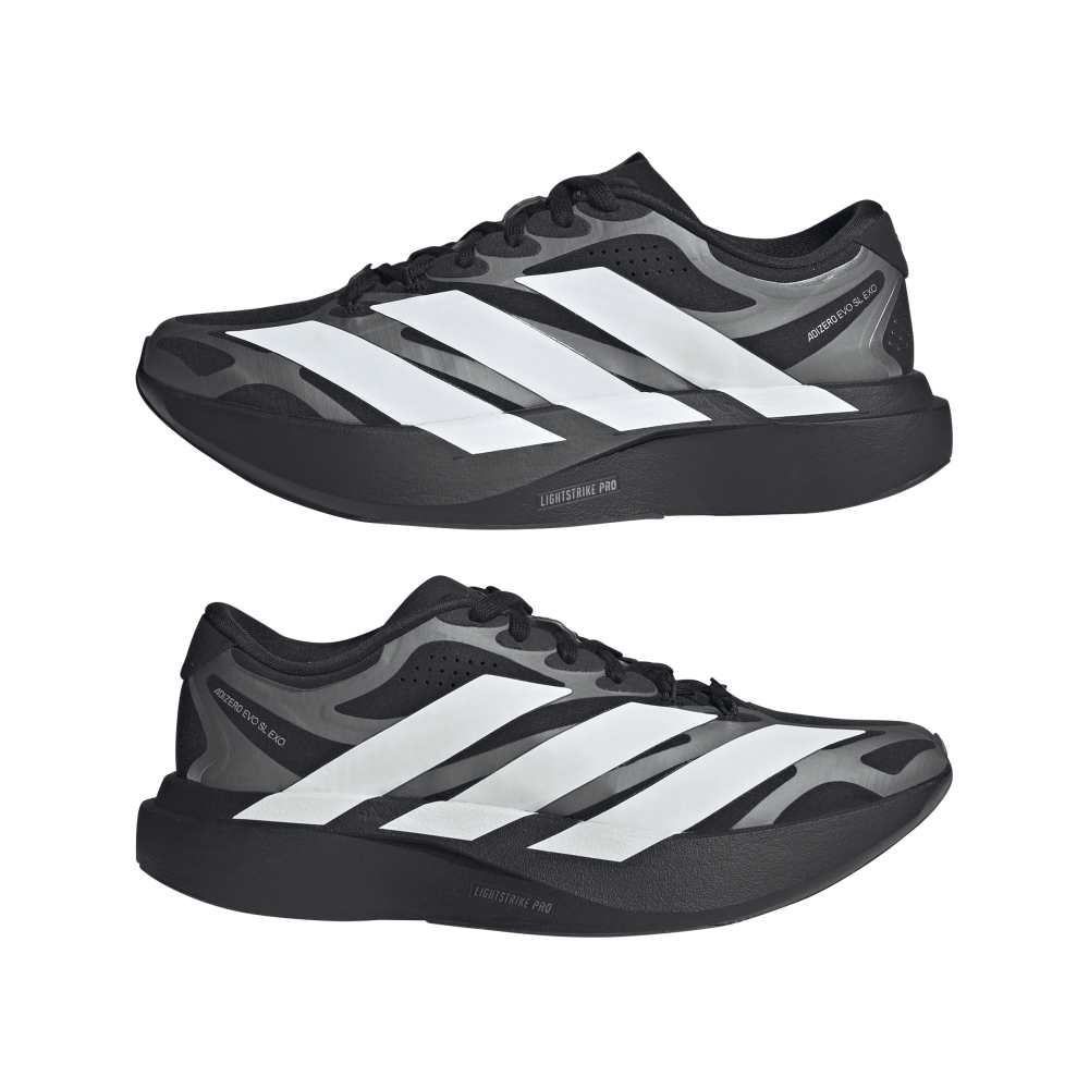 adidas ADIZERO EVO SL EXO（Women's）コアブラック/フットウェアホワイト/アイアンメタリック