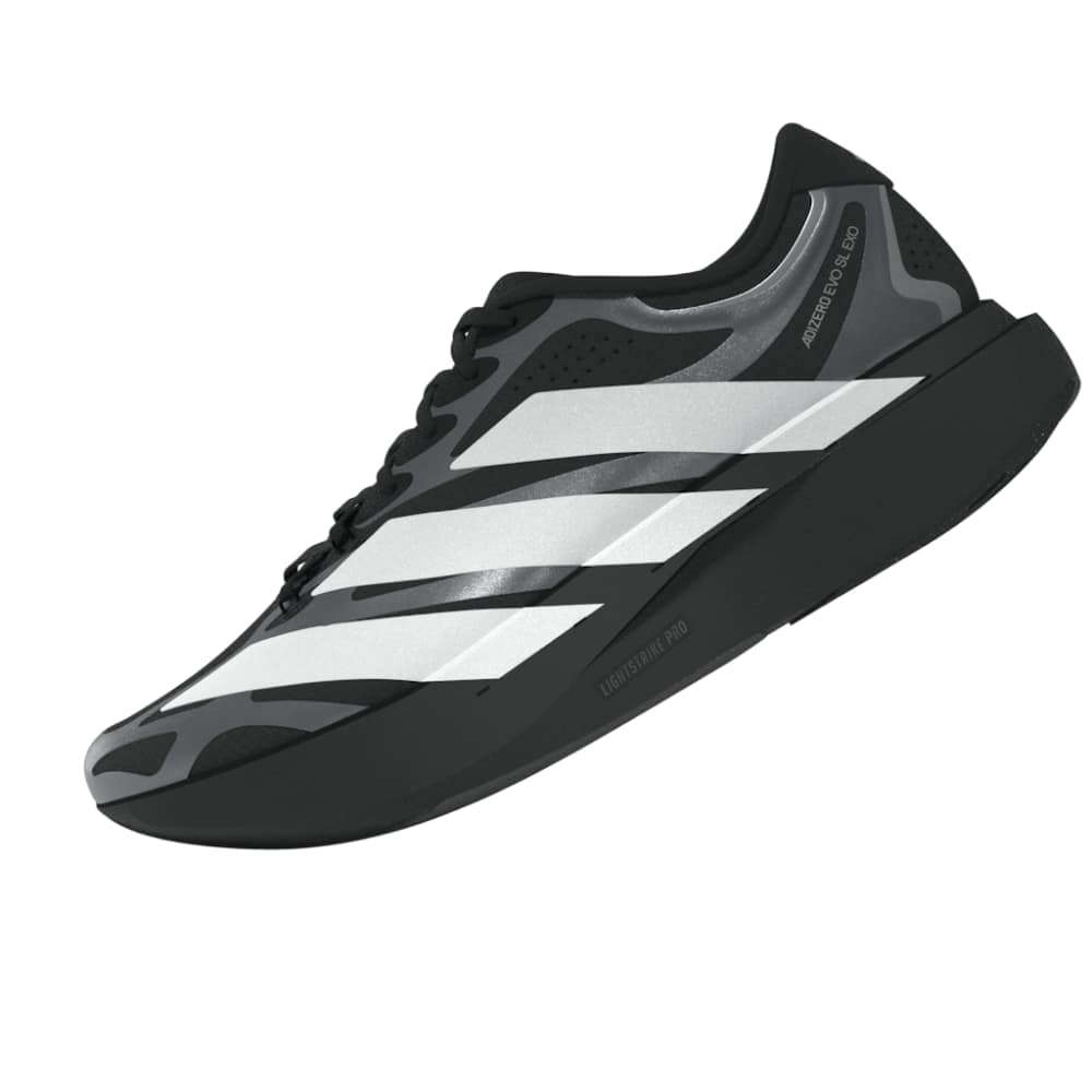 adidas ADIZERO EVO SL EXO（Women's）コアブラック/フットウェアホワイト/アイアンメタリック
