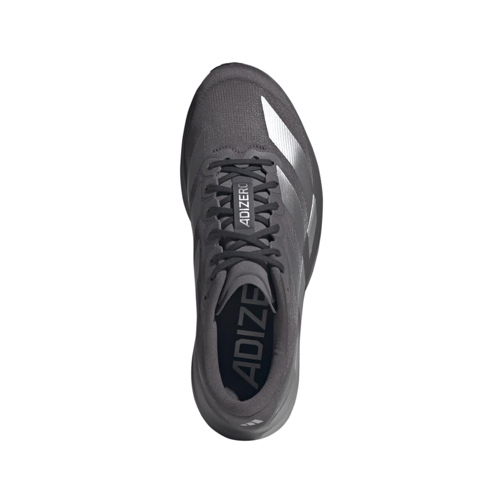 adidas ADIZERO EVO SL（Men's）グレーストレータ/シルバーメタリック/ライトグラナイト