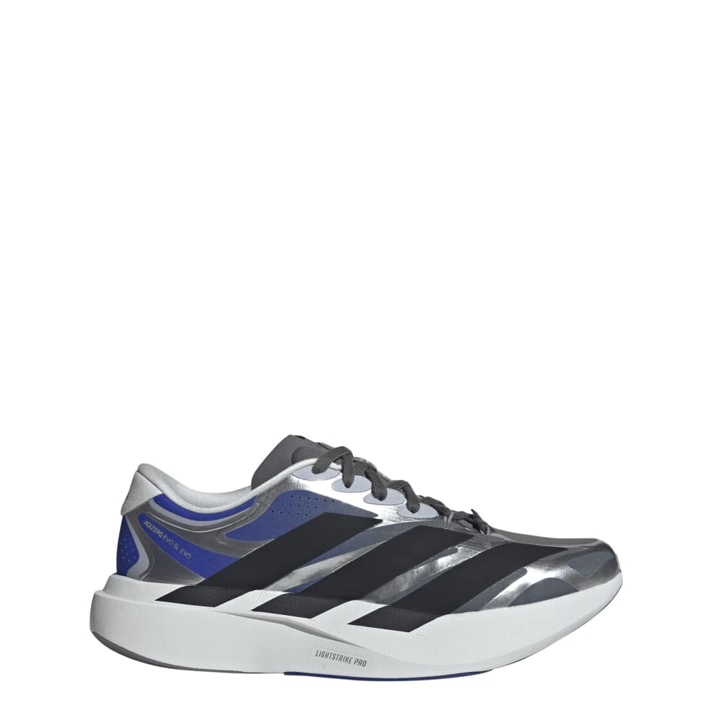 adidas ADIZERO EVO SL EXO（Men's）グレーファイブ/コアブラック/ルシッドブルー