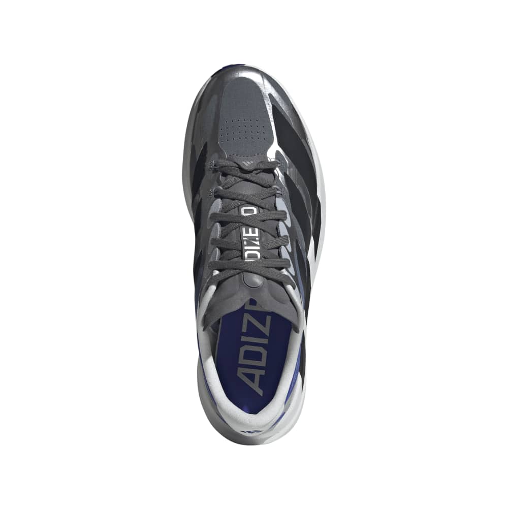 adidas ADIZERO EVO SL EXO（Men's）グレーファイブ/コアブラック/ルシッドブルー