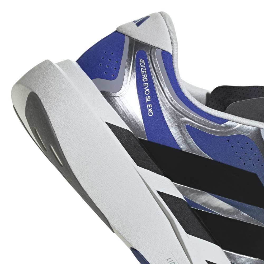 adidas ADIZERO EVO SL EXO（Men's）グレーファイブ/コアブラック/ルシッドブルー