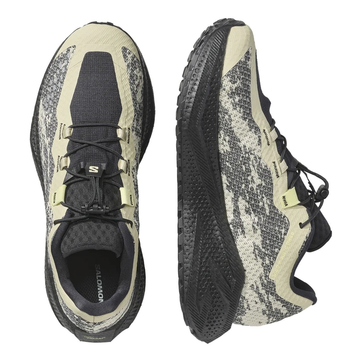 SALOMON AERO GLIDE 4 GRVL（Men's）BOG/BLACK/SUNNY LIME