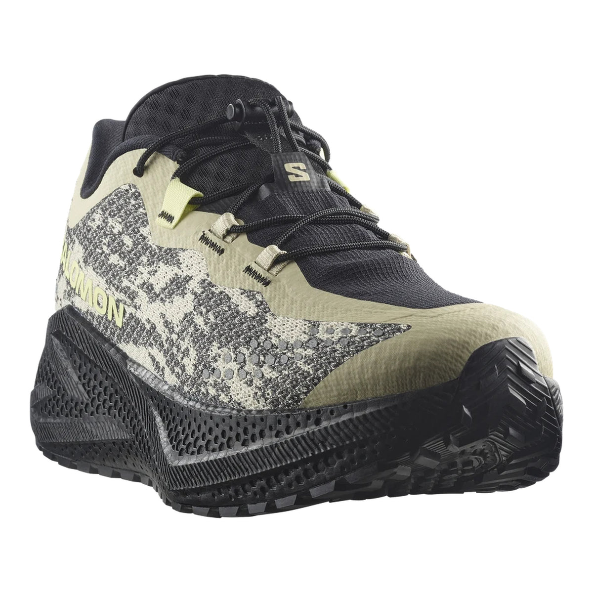 SALOMON AERO GLIDE 4 GRVL（Men's）BOG/BLACK/SUNNY LIME