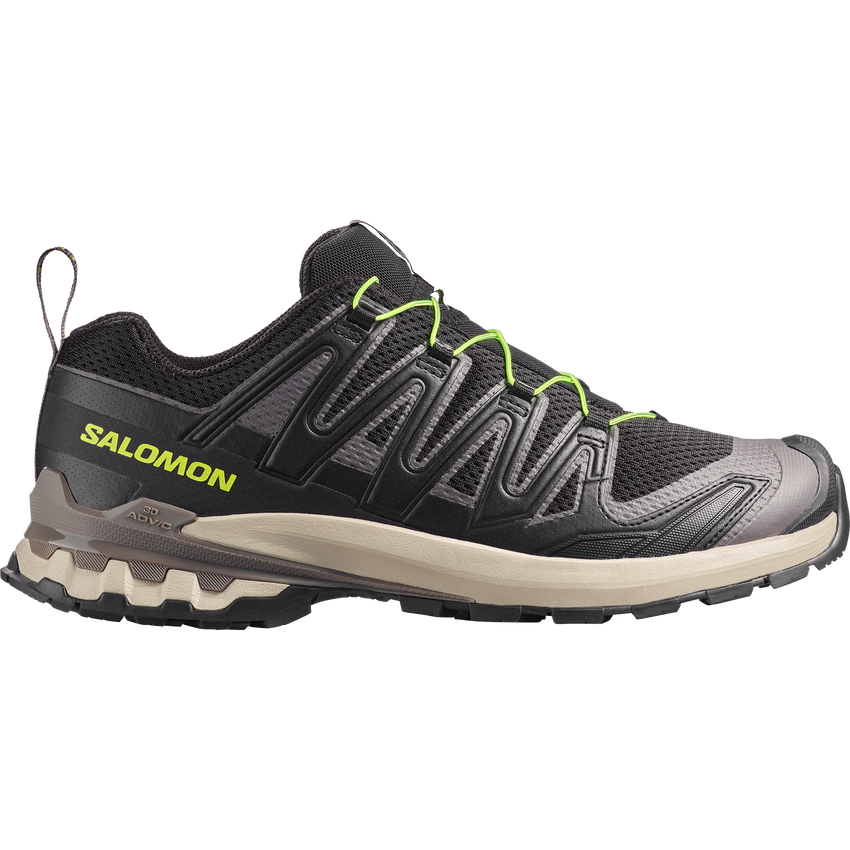 SALOMON XA PRO 3D V9（Men's）BLACK/DARK GULL GRAY/ACID LIME