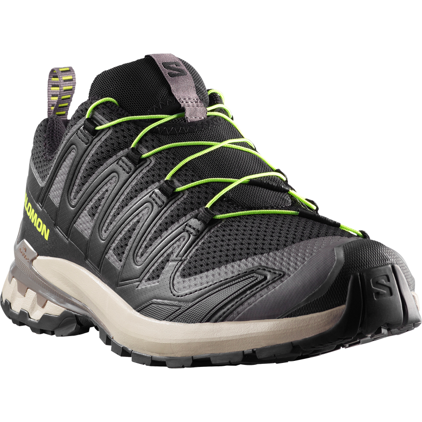 SALOMON XA PRO 3D V9（Men's）BLACK/DARK GULL GRAY/ACID LIME