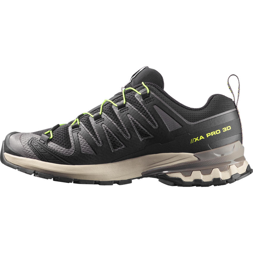 SALOMON XA PRO 3D V9（Men's）BLACK/DARK GULL GRAY/ACID LIME