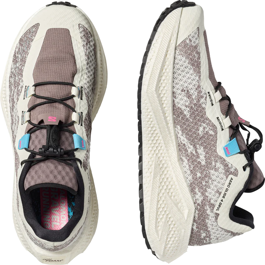 SALOMON AERO GLIDE 4 GRVL (Women's) Vanilla Ice / Black / Iron