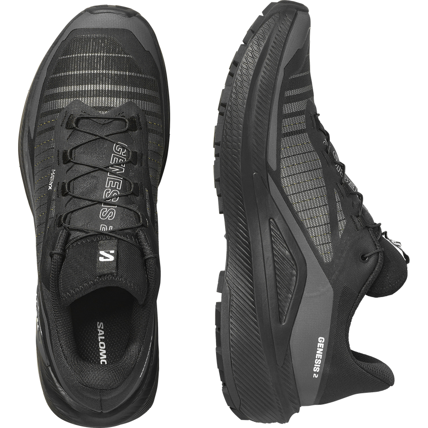 SALOMON GENESIS 2（Men's）BLACK/BLACK/WHITE