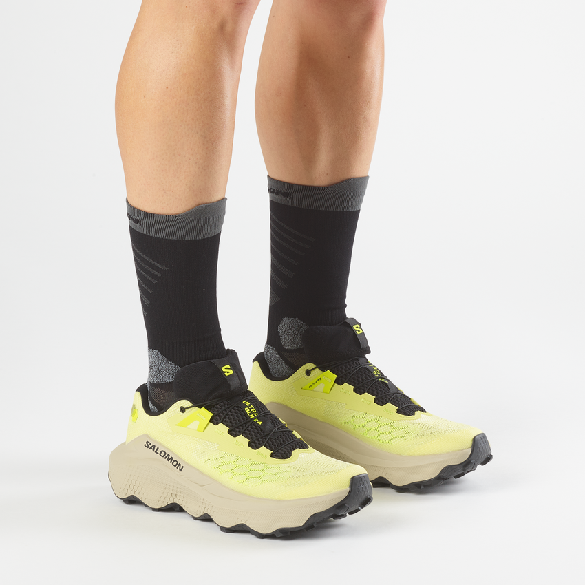SALOMON ULTRA GLIDE 4 （Men's）SUNNY LIME/BOG/SAFETY YELLOW