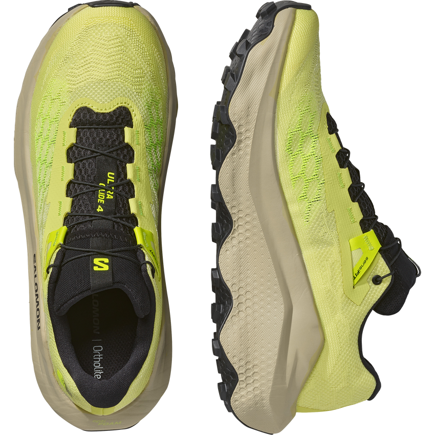 SALOMON ULTRA GLIDE 4 （Men's）SUNNY LIME/BOG/SAFETY YELLOW