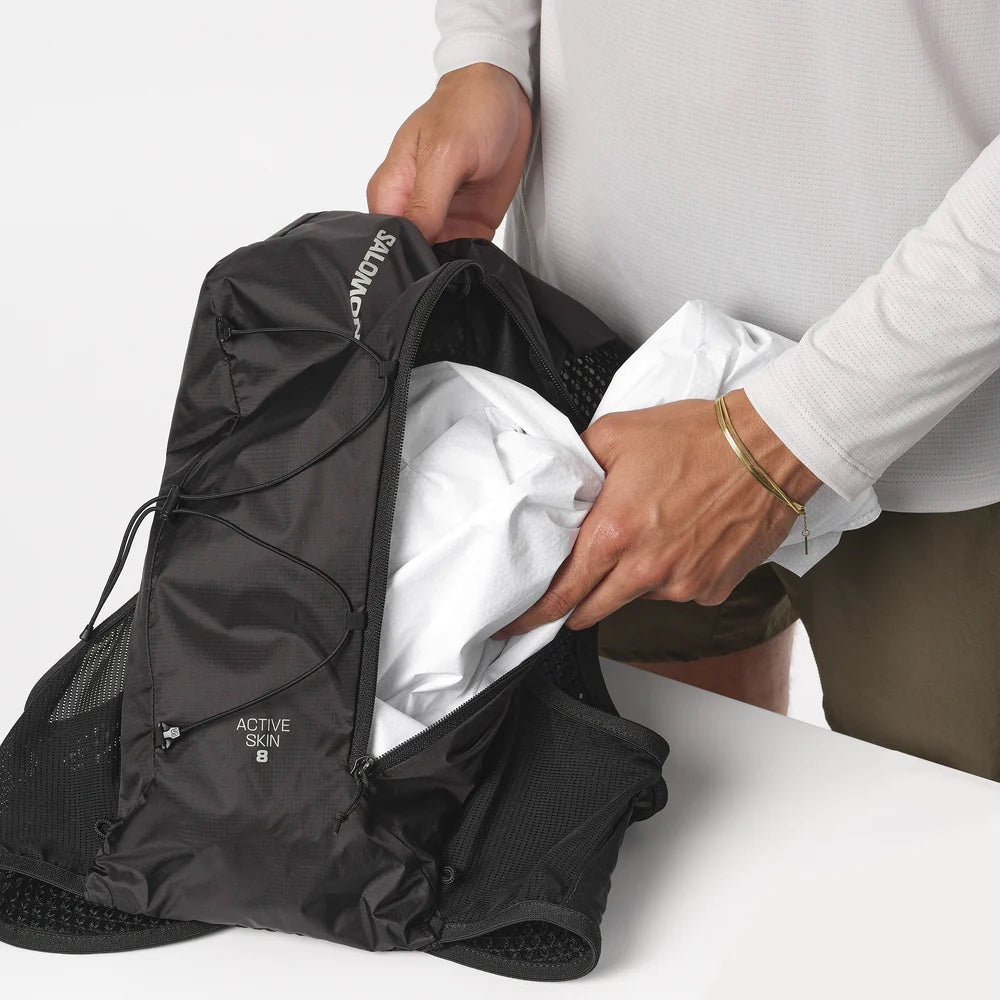 SALOMON ACTIVE SKIN 8 ユニセックス ランニングベスト（フラスク付