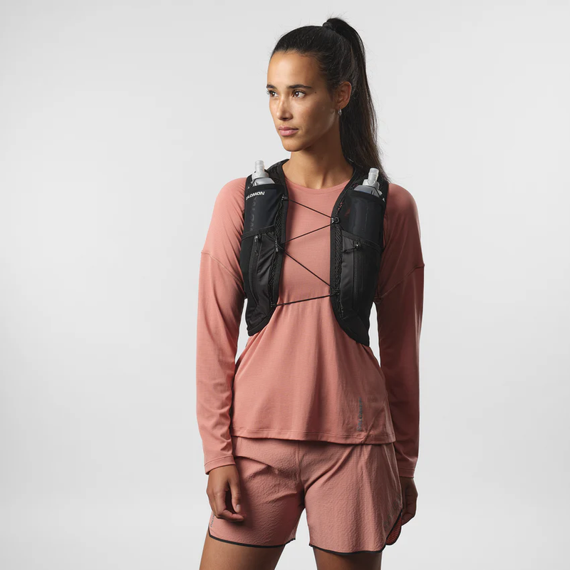 SALOMON ACTIVE SKIN 12 WOMEN SET ウィメンズ ランニングベスト SALOMON ACTIVE SKIN 12 WOMEN SET ウィメンズ ランニングベスト
